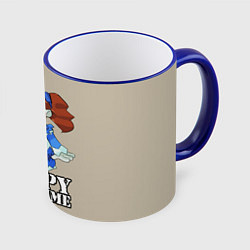 Кружка 3D Poppy Playtime, цвет: 3D-синий кант