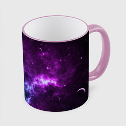 Кружка 3D NEON GALAXY НЕОНОВЫЙ КОСМОС, цвет: 3D-розовый кант
