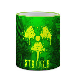 Кружка 3D STALKER LOGO RADIATOIN NEON TOXIC, цвет: 3D-светло-зеленый кант — фото 2