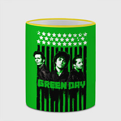 Кружка 3D Green day is here, цвет: 3D-желтый кант — фото 2