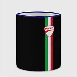Кружка 3D DUCATI MOTOCYCLE ITALY LINE, цвет: 3D-синий кант — фото 2