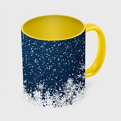 Кружка 3D Snow, цвет: 3D-белый + желтый