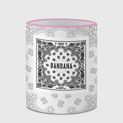 Кружка 3D Big Baby Tape x Kizaru BANDANA Бандана Кизару Тейп, цвет: 3D-розовый кант — фото 2