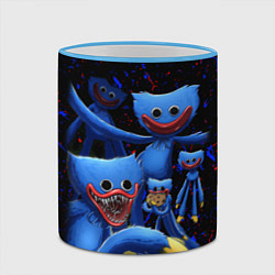 Кружка 3D Huggy Wuggy: Players, цвет: 3D-небесно-голубой кант — фото 2