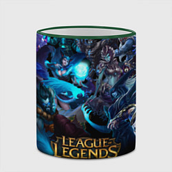 Кружка 3D LEAGUE OF LEGENDS ЛИГА ЛЕГЕНД ГЕРОИ, цвет: 3D-зеленый кант — фото 2