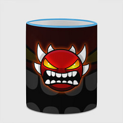 Кружка 3D Geometry Dash: Red Demon, цвет: 3D-небесно-голубой кант — фото 2