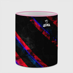Кружка 3D ЦСКА Dark Theme, цвет: 3D-розовый кант — фото 2