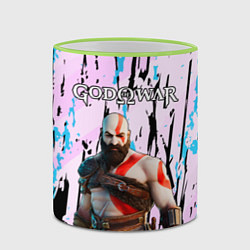 Кружка 3D God of War Бог войны, цвет: 3D-светло-зеленый кант — фото 2