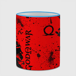 Кружка 3D God of War Брызги крови, цвет: 3D-небесно-голубой кант — фото 2