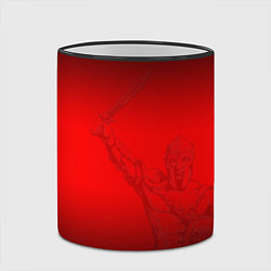 Кружка 3D Спартак Гладиатор Red Theme, цвет: 3D-черный кант — фото 2