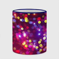 Кружка 3D ПРАЗДНИЧНЫЕ ОГОНЬКИ НОВЫЙ ГОД 2022, цвет: 3D-синий кант — фото 2