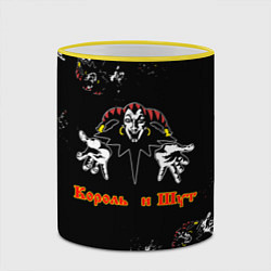 Кружка 3D КОРОЛЬ И ШУТ, ГЕРОИ И ЗЛОДЕИ!, цвет: 3D-желтый кант — фото 2