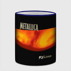 Кружка 3D Metallica ReLoad, цвет: 3D-синий кант — фото 2