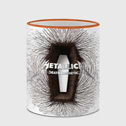 Кружка 3D Death Magnetic - Metallica, цвет: 3D-оранжевый кант — фото 2