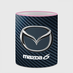 Кружка 3D MAZDA 6 - Карбон, цвет: 3D-розовый кант — фото 2