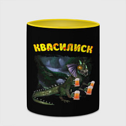Кружка 3D Квасилиск, цвет: 3D-белый + желтый — фото 2