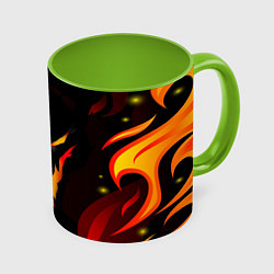 Кружка 3D DOTA 2 SHADOW FIEND ТЕНЬ ОГОНЬ, цвет: 3D-белый + светло-зеленый