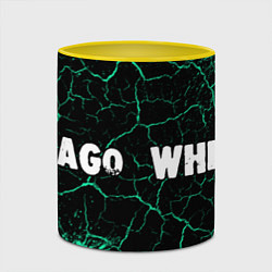 Кружка 3D BLAGO WHITE - Краски, цвет: 3D-белый + желтый — фото 2