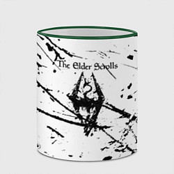 Кружка 3D The Elder Scrolls брызги в разные стороны, цвет: 3D-зеленый кант — фото 2