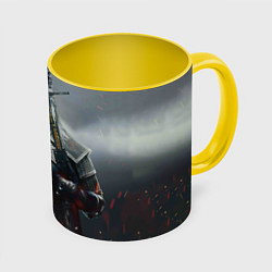 Кружка 3D ВЕДЬМАК СЕРИАЛ ДИКАЯ ОХОТА, цвет: 3D-белый + желтый