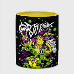 Кружка 3D Battletoads - Боевые Жабы, цвет: 3D-белый + желтый — фото 2