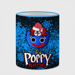 Кружка 3D POPPY PLAYTIME ПОППИ ПЛЕЙТАЙМ СНЕЖИНКИ, цвет: 3D-небесно-голубой кант — фото 2