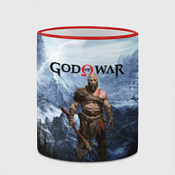 Кружка 3D Великий God of War Z, цвет: 3D-красный кант — фото 2