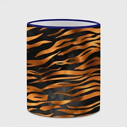 Кружка 3D В шкуре тигра, цвет: 3D-синий кант — фото 2