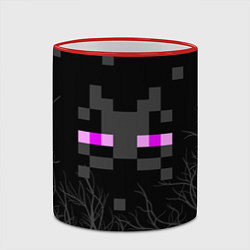 Кружка 3D ЭНДЕРМЕН МАЙНКРАФТ MINECRAFT, цвет: 3D-красный кант — фото 2