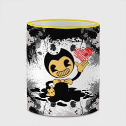 Кружка 3D BENDY LOVE БЕНДИ С СЕРДЦЕМ, цвет: 3D-желтый кант — фото 2
