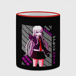 Кружка 3D Кёко Киригири - Danganronpa, цвет: 3D-красный кант — фото 2