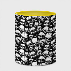 Кружка 3D Screaming skulls, цвет: 3D-белый + желтый — фото 2