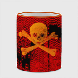 Кружка 3D Пиратский шум, цвет: 3D-оранжевый кант — фото 2