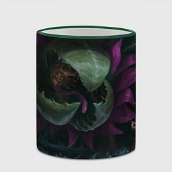Кружка 3D Битва с Плантерой, цвет: 3D-зеленый кант — фото 2