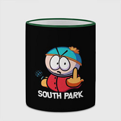 Кружка 3D Южный парк Эрик South Park, цвет: 3D-зеленый кант — фото 2