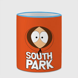Кружка 3D Южный парк Кенни South Park, цвет: 3D-небесно-голубой кант — фото 2
