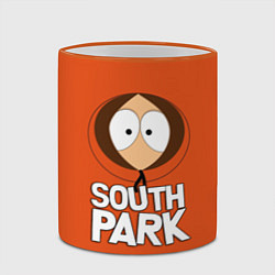 Кружка 3D Южный парк Кенни South Park, цвет: 3D-оранжевый кант — фото 2