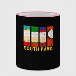 Кружка 3D South Park - Южный парк главные герои, цвет: 3D-розовый кант — фото 2
