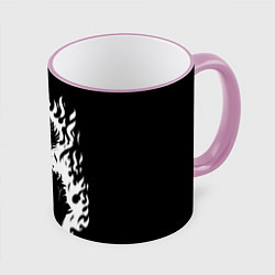 Кружка 3D Демонический Кагеяма Mob Psycho 100, цвет: 3D-розовый кант