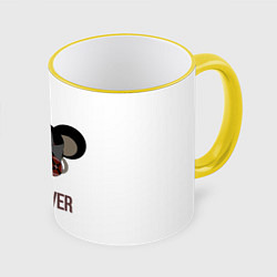 Кружка 3D GAME MOUS STOP, цвет: 3D-желтый кант