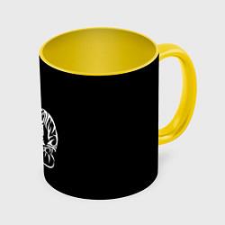 Кружка 3D BJJ, цвет: 3D-белый + желтый