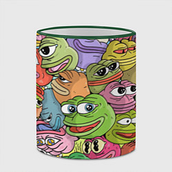 Кружка 3D Pepe BOMBING, цвет: 3D-зеленый кант — фото 2