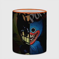 Кружка 3D POPPY PLAYTIME BENDY AND THE INK MACHINE, цвет: 3D-оранжевый кант — фото 2