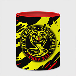 Кружка 3D Кобра Кай Kobra Kai, цвет: 3D-белый + красный — фото 2