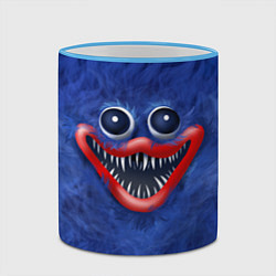 Кружка 3D Smile Huggy Wuggy, цвет: 3D-небесно-голубой кант — фото 2