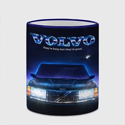 Кружка 3D Volvo 1989, цвет: 3D-синий кант — фото 2