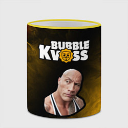 Кружка 3D BUBBLE KVASS - СКАЛА Пламя, цвет: 3D-желтый кант — фото 2