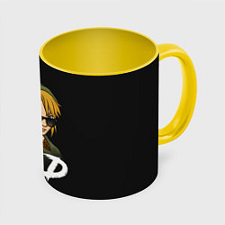 Кружка 3D Дикий Линк, цвет: 3D-белый + желтый