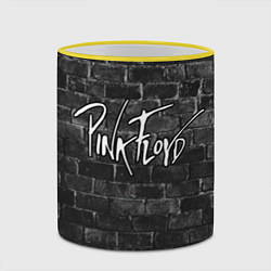 Кружка 3D PINK FLOYD - ПИНК ФЛОЙД КИРПИЧНАЯ СТЕНА, цвет: 3D-желтый кант — фото 2