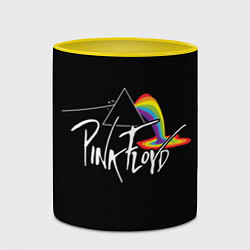 Кружка 3D PINK FLOYD - ПИНК ФЛОЙД ЛУЖА, цвет: 3D-белый + желтый — фото 2